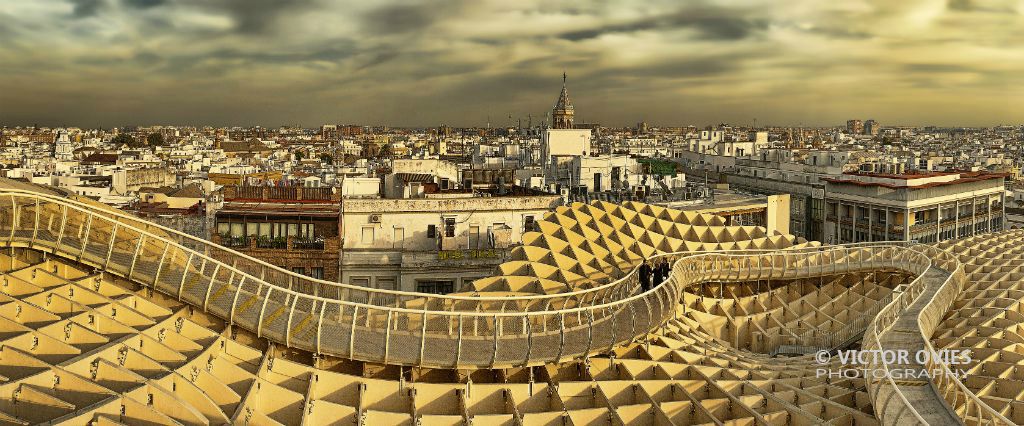Panorámica de Sevilla desde el Edificio Parasol (Las Setas)
